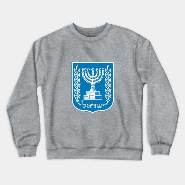 Emplem of the State of Israel Crewneck Sweatshirt by EphemeraKiosk